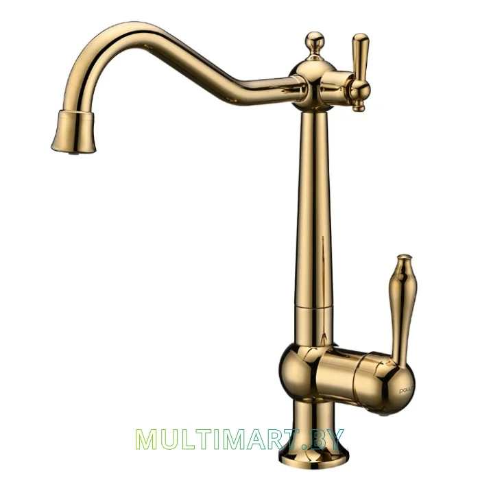 Смеситель Paulmark Retro Re213226-G (золото)